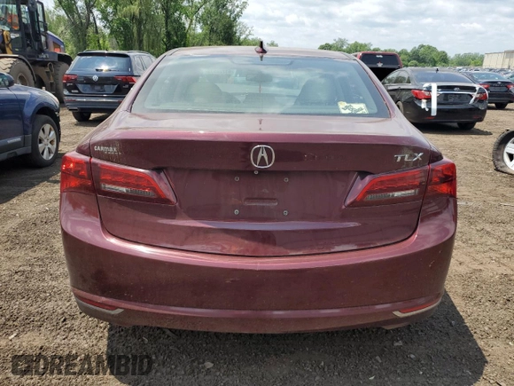 2016 Acura TLX with VIN 19UUB1F34GA007865, listed as a Copart auction lot 61728575 with 123,938 mi miles and Salvage title. Bid and sale history available at DreamBid. Image 6.