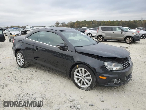2015 Volkswagen Eos Komfort with VIN WVWBW8AH6FV005693, listed as a Copart auction lot 79176614 with 106,556 mi miles and Salvage Title. Bid and sale history available at DreamBid. Image 4.