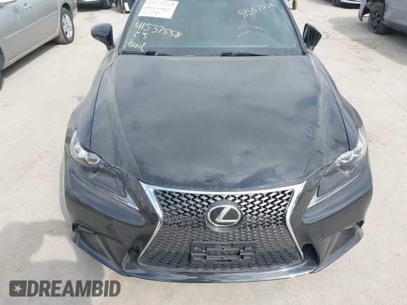 2015 Lexus IS 250 with VIN JTHCF1D26F5026996, listed as a IAAI auction lot 41537558 with 133,341 mi miles and . Bid and sale history available at DreamBid. Image 6.