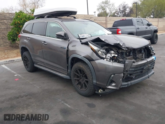 2018 Toyota Highlander Hybrid XLE с VIN 5TDJGRFH4JS044843, выставлен на аукционе IAAI как лот 41979512 с пробегом 84 844 миль миль и . История ставок и продаж доступна на DreamBid. Изображение 1.