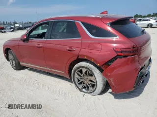 2022 Genesis GV70 2.5T with VIN KMUMADTB1NU067187, listed as a Copart auction lot 58198425 with 19,019 mi miles and Salvage title. Bid and sale history available at DreamBid. Image 2.