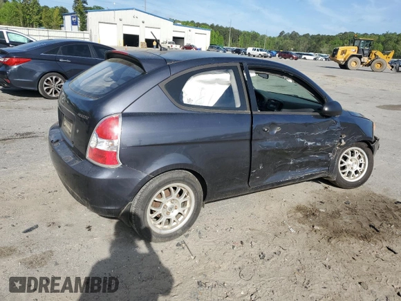 2007 Hyundai Accent GS with VIN KMHCM36CX7U045059, listed as a Copart auction lot 52089115 with 88,166 mi miles and Salvage title. Bid and sale history available at DreamBid. Image 3.
