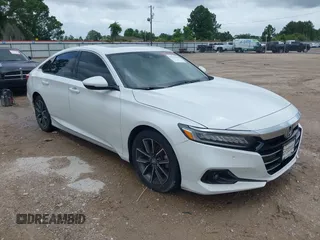 2021 Honda Accord EX-L with VIN 1HGCV1F54MA081514, listed as a IAAI auction lot 42516394 with 54,130 mi miles and . Bid and sale history available at DreamBid. Image 1.