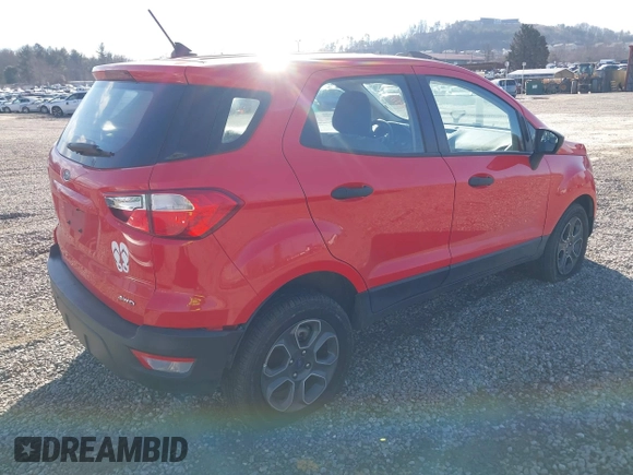 2020 Ford EcoSport S with VIN MAJ6S3FLXLC321656, listed as a IAAI auction lot 41496797 with 68,907 mi miles and . Bid and sale history available at DreamBid. Image 4.