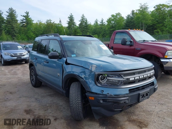2021 Ford Bronco Sport Big Bend with VIN 3FMCR9B68MRA92517, listed as a IAAI auction lot 42380157 with 44,335 mi miles and . Bid and sale history available at DreamBid. Image 1.