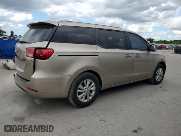 2015 Kia Sedona LX with VIN KNDMB5C14F6018486, listed as a Copart auction lot 72180404 with 74,447 mi miles and Salvage Title. Bid and sale history available at carsss.com. Image 3.