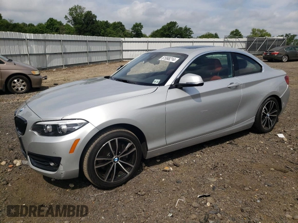 2020 BMW 2 Series 230i xDrive with VIN WBA2J3C0XL7E78702, listed as a Copart auction lot 61998214 with 0 mi miles and Salvage Title. Bid and sale history available at carsss.com. Image 1.