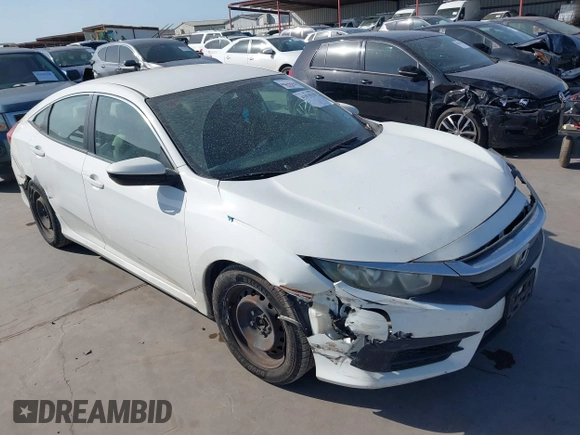 2016 Honda Civic Sedan LX with VIN 19XFC2F50GE059955, listed as a IAAI auction lot 41818158 with 123,282 mi miles. Bid and sale history available at carsss.com. Image 1.