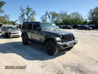 2020 Jeep Wrangler Unlimited Willys with VIN 1C4HJXDN5LW170449, listed as a Copart auction lot 49172955 with 44,073 mi miles and Non repairable. Bid and sale history available at DreamBid. Image 10.