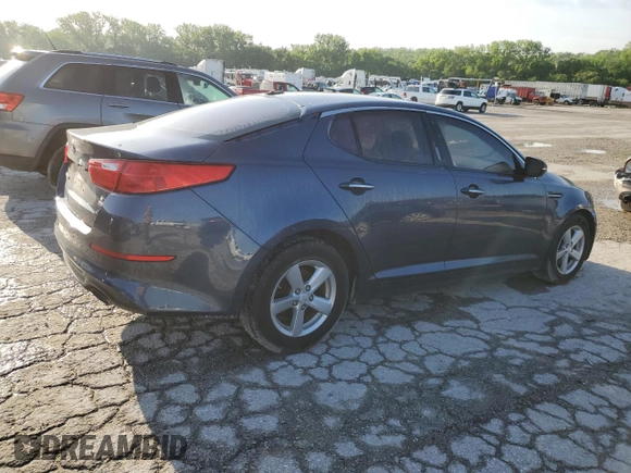 2015 Kia Optima LX z VIN 5XXGM4A71FG413543, wystawiony jako Copart lot #53517554 z przebiegiem 70 454 mil mil oraz Czysty tytuł • Clean title. Historia ofert i sprzedaży dostępna na DreamBid. Obrazek 3.