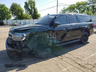 2024 Ford Expedition Max XLT с VIN 1FMJK1J87REA07063, выставлен на аукционе Copart как лот 58139475 с пробегом 37 442 миль миль и Списание • Salvage title. История ставок и продаж доступна на DreamBid. Изображение 1.