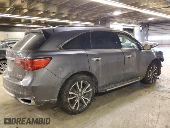 2020 Acura MDX w/Advance Pkg with VIN 5J8YD4H84LL013136, listed as a Copart auction lot 45518445 with 0 mi miles and Salvage Title. Bid and sale history available at carsss.com. Image 3.