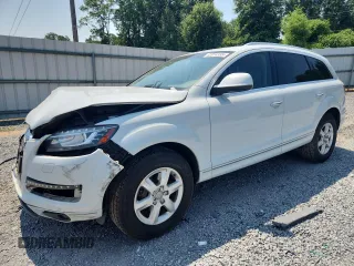 2015 Audi Q7 Premium Plus with VIN WA1LGAFE4FD005120, listed as a Copart auction lot 62014395 with 149,676 mi miles and Salvage title. Bid and sale history available at DreamBid. Image 1.