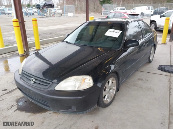 2000 Honda Civic EX with VIN 1HGEJ814XYL131063, listed as a IAAI auction lot 41809462 with 187,270 mi miles. Bid and sale history available at carsss.com. Image 2.