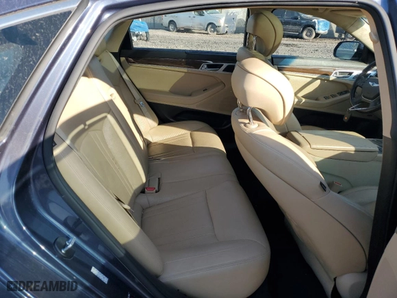 2016 Hyundai Genesis 3.8L with VIN KMHGN4JE6GU107599, listed as a Copart auction lot 54254055 with 110,605 mi miles and Clean Title. Bid and sale history available at carsss.com. Image 10.