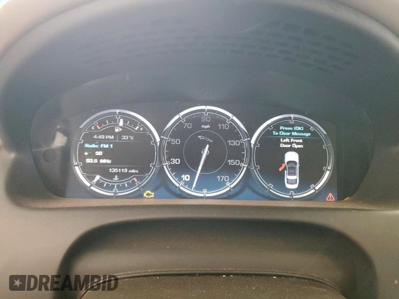 2011 Jaguar XJ with VIN SAJWA1CB2BLV07172, listed as a Copart auction lot 63343085 with 135,119 mi miles and Salvage title. Bid and sale history available at DreamBid. Image 9.