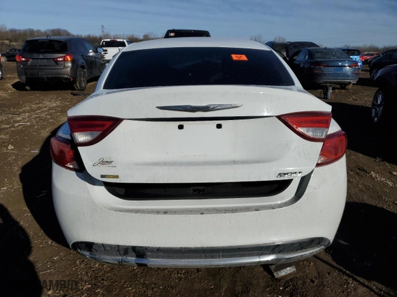 2015 Chrysler 200 Limited with VIN 1C3CCCAB0FN577195, listed as a Copart auction lot 42848045 with 0 mi miles and Salvage Title. Bid and sale history available at carsss.com. Image 6.