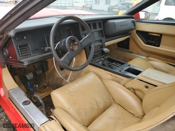 1985 Chevrolet Corvette with VIN 1G1YY0787F5112113, listed as a Copart auction lot 76953684 with 140,063 mi miles and Salvage Title. Bid and sale history available at carsss.com. Image 8.