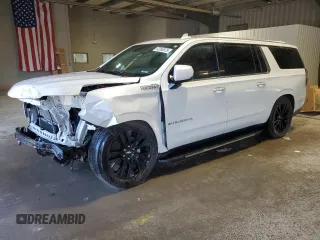 2023 Chevrolet Suburban High Country with VIN 1GNSKGKT3PR482608, listed as a Copart auction lot 62395875 with 14,382 mi miles and Salvage title. Bid and sale history available at DreamBid. Image 1.