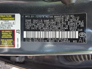 2013 Toyota Corolla L with VIN 2T1BU4EE2DC009044, listed as a IAAI auction lot 42007214 with 168,067 mi miles. Bid and sale history available at carsss.com. Image 9.
