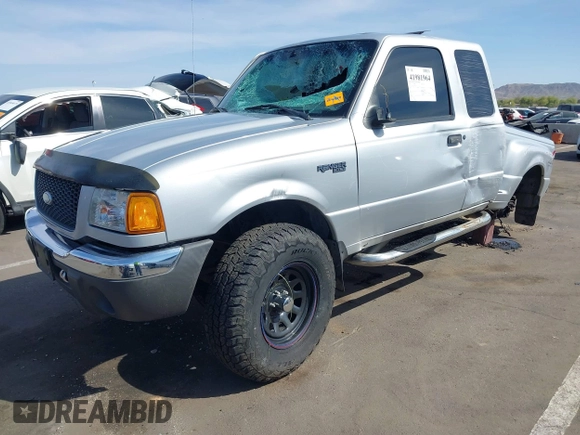 2002 Ford Ranger XL Fleet with VIN 1FTZR45E22PA62597, listed as a IAAI auction lot 41981964 with 120,038 mi miles. Bid and sale history available at carsss.com. Image 2.