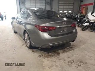 2018 Infiniti Q50 Luxe with VIN JN1EV7AP9JM366158, listed as a IAAI auction lot 41624764 with 76,550 mi miles and . Bid and sale history available at DreamBid. Image 3.