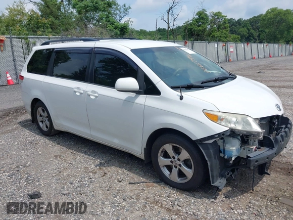 2013 Toyota Sienna LE AAS with VIN 5TDKK3DC6DS351233, listed as a IAAI auction lot 42652981 with 385,791 mi miles and . Bid and sale history available at DreamBid. Image 1.