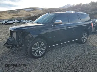 2020 Ford Expedition Platinum with VIN 1FMJU1MT9LEA37599, listed as a Copart auction lot 45430575 with 56,891 mi miles and Salvage Title. Bid and sale history available at carsss.com. Image 1.