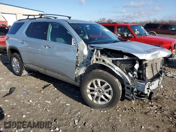 2021 Chevrolet Traverse LT Cloth z VIN 1GNEVGKW1MJ150675, wystawiony jako Copart lot #84713524 z przebiegiem 32 440 mil mil oraz Szkoda całkowita • Salvage title. Historia ofert i sprzedaży dostępna na DreamBid. Obrazek 4.