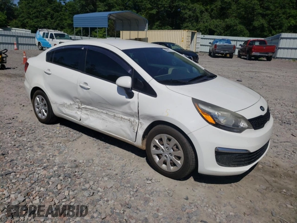 2016 Kia Rio LX with VIN KNADM4A36G6663261, listed as a Copart auction lot 56810774 with 154,428 mi miles and Salvage Title. Bid and sale history available at carsss.com. Image 4.