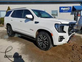 2021 GMC Yukon AT4 with VIN 1GKS2CKD1MR285818, listed as a Copart auction lot 44704525 with 56,635 mi miles and Salvage Title. Bid and sale history available at carsss.com. Image 4.
