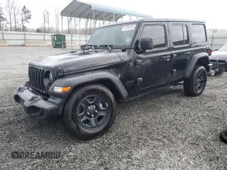2023 Jeep Wrangler Sport S with VIN 1C4HJXDG0PW626672, listed as a Copart auction lot 47358915 with 19,089 mi miles and Salvage Title. Bid and sale history available at DreamBid. Image 1.