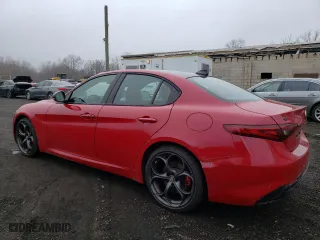 2021 Alfa Romeo Giulia Ti with VIN ZARFANBN4M7647744, listed as a Copart auction lot 51036045 with 83,974 mi miles and Salvage Title. Bid and sale history available at carsss.com. Image 2.