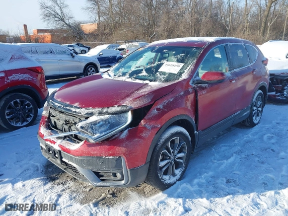 2021 Honda CR-V EX-L with VIN 5J6RW2H83MA001245, listed as a IAAI auction lot 41628150 with 64,368 mi miles. Bid and sale history available at carsss.com. Image 2.