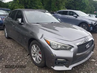 2015 Infiniti Q50 Sport with VIN JN1BV7ARXFM405044, listed as a IAAI auction lot 42701453 with 125,701 mi miles and . Bid and sale history available at DreamBid. Image 1.