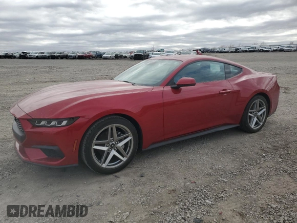 2024 Ford Mustang EcoBoost with VIN 1FA6P8TH2R5118823, listed as a Copart auction lot 47633925 with 3,284 mi miles and Salvage Title. Bid and sale history available at carsss.com. Image 1.