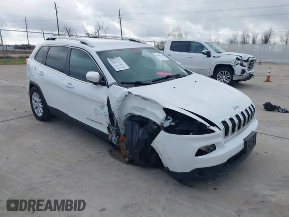 2016 Jeep Cherokee Latitude with VIN 1C4PJMCB1GW340605, listed as a IAAI auction lot 41523716 with 74,080 mi miles. Bid and sale history available at carsss.com. Image 1.