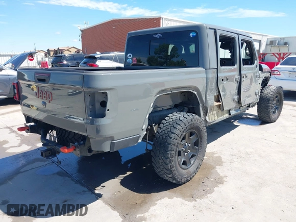 2021 Jeep Gladiator Mojave with VIN 1C6JJTEG8ML515686, listed as a IAAI auction lot 42217590 with 38,506 mi miles and . Bid and sale history available at DreamBid. Image 4.