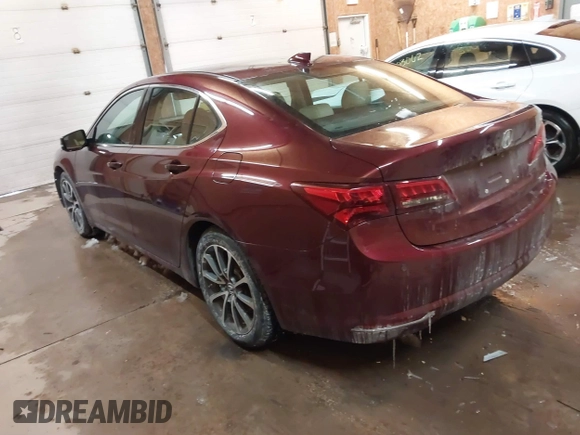 2015 Acura TLX Advance z VIN 19UUB3F70FA010680, wystawiony jako IAAI lot #41609571 z przebiegiem 123 004 mil mil oraz . Historia ofert i sprzedaży dostępna na DreamBid. Obrazek 3.