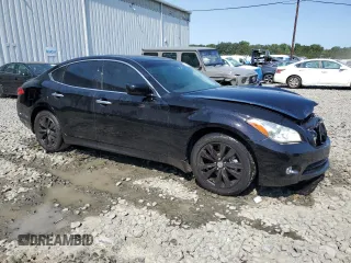 2011 Infiniti M with VIN JN1AY1AR5BM570669, listed as a Copart auction lot 69644784 with 118,346 mi miles and Salvage Title. Bid and sale history available at carsss.com. Image 4.