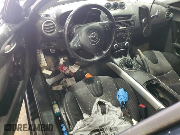 2004 Mazda RX-8 with VIN JM1FE173X40123456, listed as a Copart auction lot 45000725 with Not Provided miles and Clean Title. Bid and sale history available at DreamBid. Image 8.