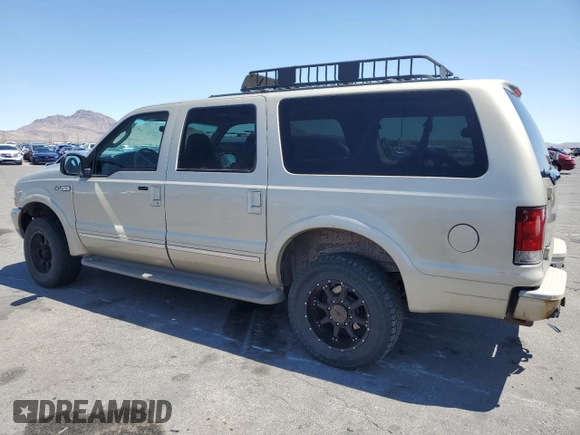 2004 Ford Excursion Limited z VIN 1FMNU43S94EB57481, wystawiony jako Copart lot #54445455 z przebiegiem 284 737 mil mil oraz Czysty tytuł • Clean title. Historia ofert i sprzedaży dostępna na DreamBid. Obrazek 2.