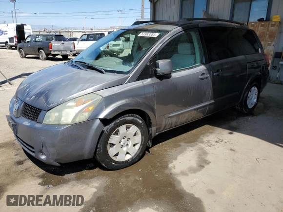 2004 Nissan Quest S with VIN 5N1BV28U74N365695, listed as a Copart auction lot 52963885 with 206,206 mi miles and Salvage Title. Bid and sale history available at carsss.com. Image 1.