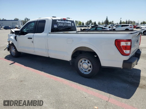 2023 Ford F-150 XL with VIN 1FTEX1CP5PKG20325, listed as a Copart auction lot 58496325 with 31,182 mi miles and Salvage title. Bid and sale history available at DreamBid. Image 2.