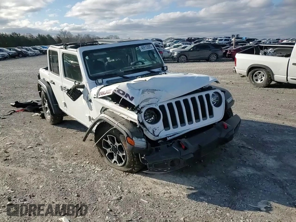 2021 Jeep Wrangler Unlimited Rubicon with VIN 1C4HJXFN6MW685250, listed as a Copart auction lot 48912085 with 48,049 mi miles and Salvage Title. Bid and sale history available at DreamBid. Image 12.