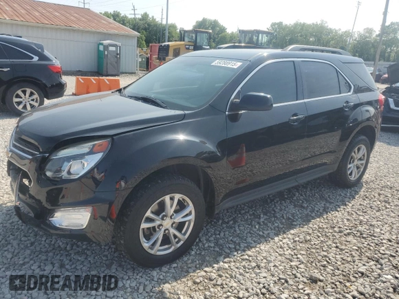 2016 Chevrolet Equinox LT z VIN 2GNALCEK3G1107489, wystawiony jako Copart lot #59288915 z przebiegiem 125 294 mil mil oraz Szkoda całkowita • Salvage title. Historia ofert i sprzedaży dostępna na DreamBid. Obrazek 1.