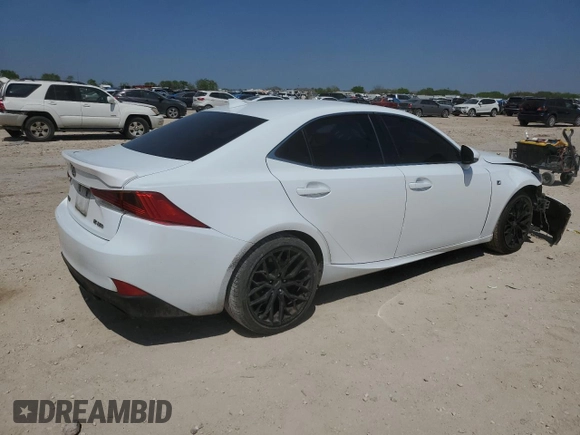 2017 Lexus IS 350 with VIN JTHBE1D23H5030120, listed as a Copart auction lot 50445265 with 167,466 mi miles and Salvage title. Bid and sale history available at DreamBid. Image 3.