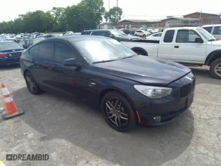 2012 BMW 5 Series Gran Turismo 550i xDrive with VIN WBASP4C53CC341928, listed as a IAAI auction lot 36580839 with 93,808 mi miles. Bid and sale history available at carsss.com. Image 1.