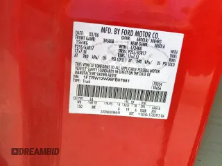 2006 Ford F-150 XLT with VIN 1FTRW12W96FB07681, listed as a Copart auction lot 61033625 with 140,527 mi miles and Salvage title. Bid and sale history available at DreamBid. Image 12.