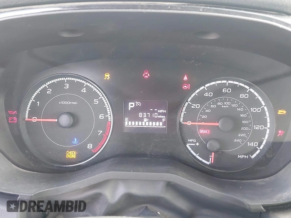 2019 Subaru Impreza with VIN 4S3GTAA62K3744957, listed as a IAAI auction lot 42363574 with 83,710 mi miles and . Bid and sale history available at DreamBid. Image 7.